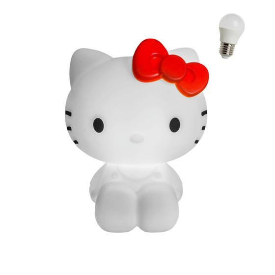 Imagem de Luminária Hello Kitty com Lâmpada LED Abajur para Quarto Menina Presente