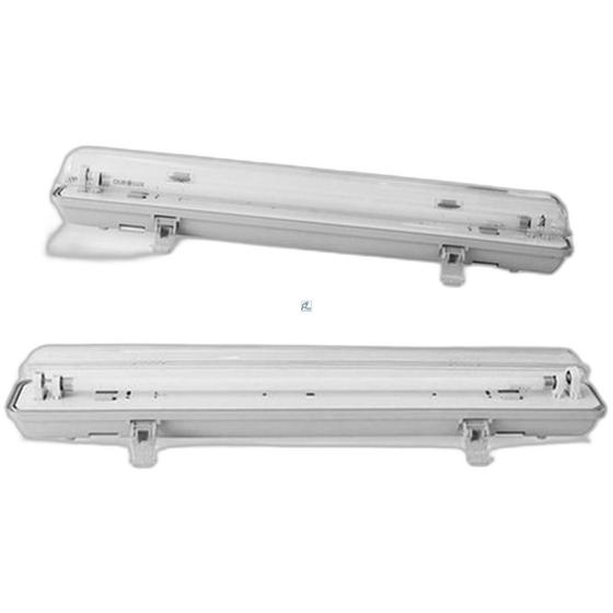 Luminaria Hermetica Lumipetro Ip65 Para 2 Lampadas Tubo Led 1,20m