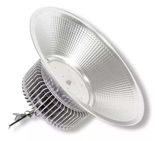 Luminaria High Bay Led 200w Iluminação Galpões Alta Potência Menor preço em Luminaria High Bay Led 200w Iluminação Galpões Alta Potência