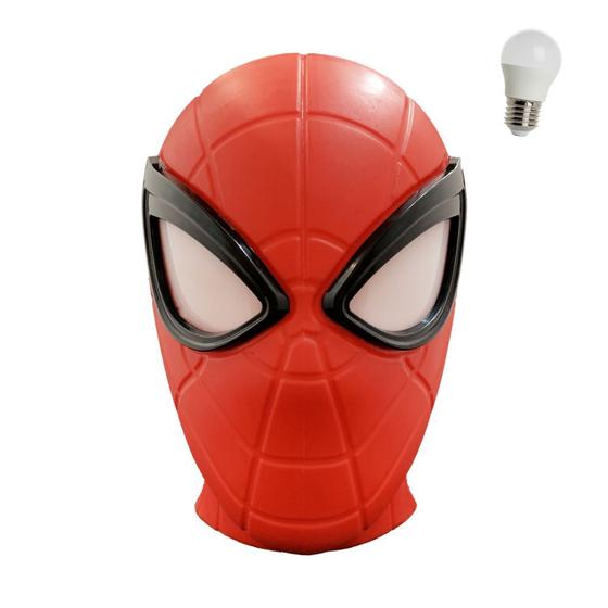 Imagem de Luminária Homem Aranha Spider Man Avengers Lâmpada LED