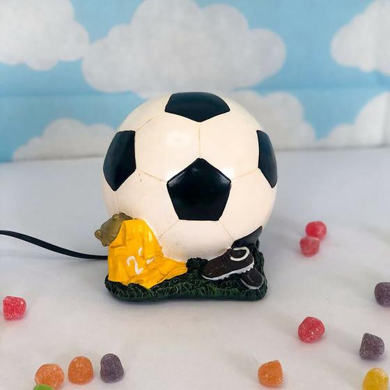 Imagem de Luminária Infantil Decorativa Quarto Led Bola Futebol