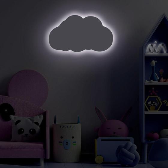 Imagem de Luminaria Infantil Formato de Nuvem com Led