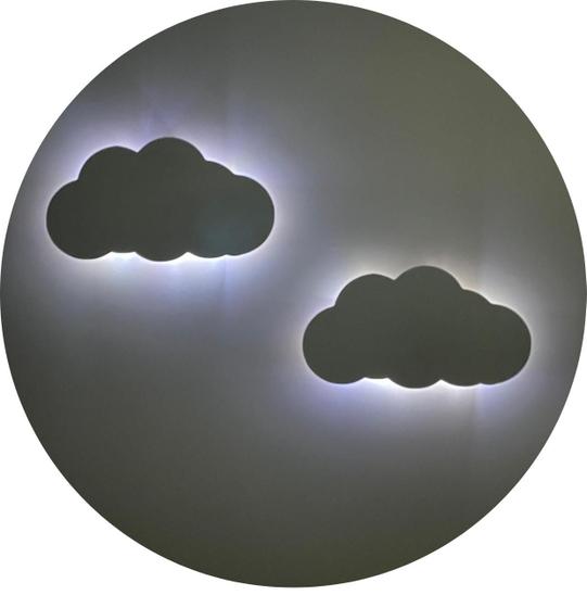 Imagem de Luminária Infantil Nuvem com LED  - Divaloto Móveis