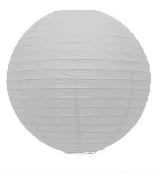 LUMINÁRIA JAPONESA BOLA DE PAPEL 40 cm BRANCO 1 unidade BR