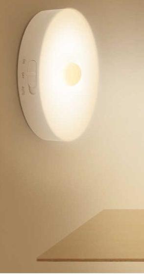 Imagem de Luminaria Lampada 6 Leds Sensorial Branco Quente Sem Fio