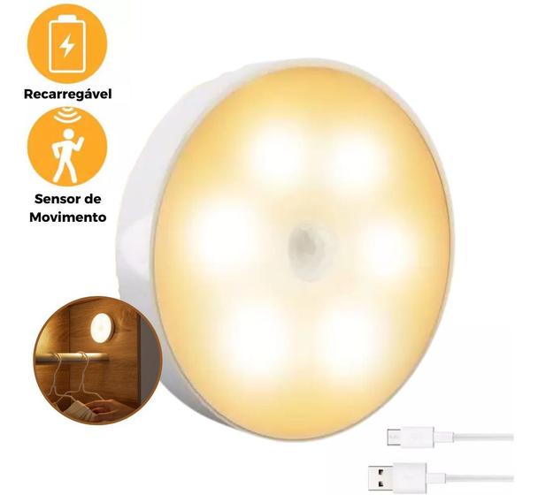 Luminária Lanterna Parede Teto Armário Estante LEDS Com Sensor Presença