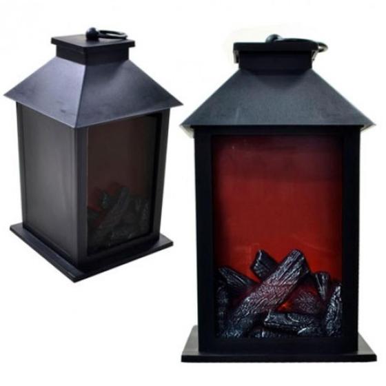 Luminária Lareira Enfeite Luminoso Led Decorativa A Pilha Gimp Luminária Magazine Luiza