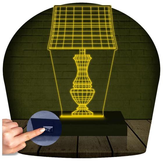 Imagem de Luminária Led 3D Abajur 1 