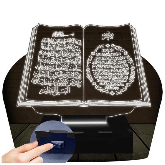 Imagem de Luminária Led 3D Alcorão Islã Abajur