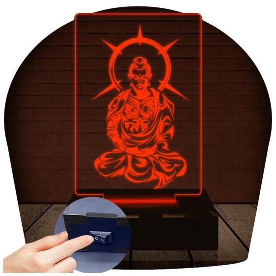 Imagem de Luminária Led 3D Buda Abajur 1
