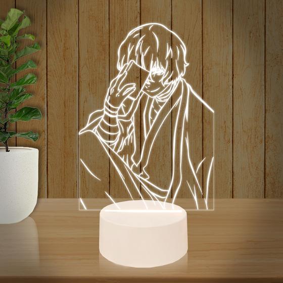 Imagem de Luminária Led 3D  Bungou Stray Dogs  Abajur  Presente Criativo Decoração