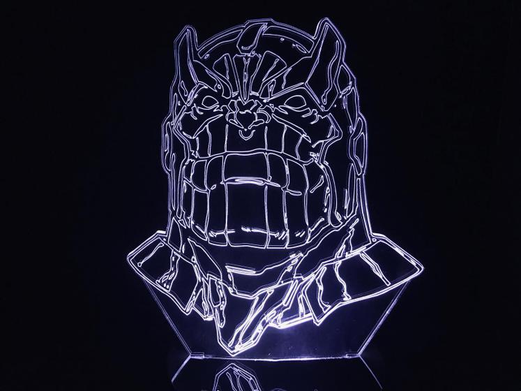 Imagem de Luminária Led 3d Busto Thanos Vingadores Infinita