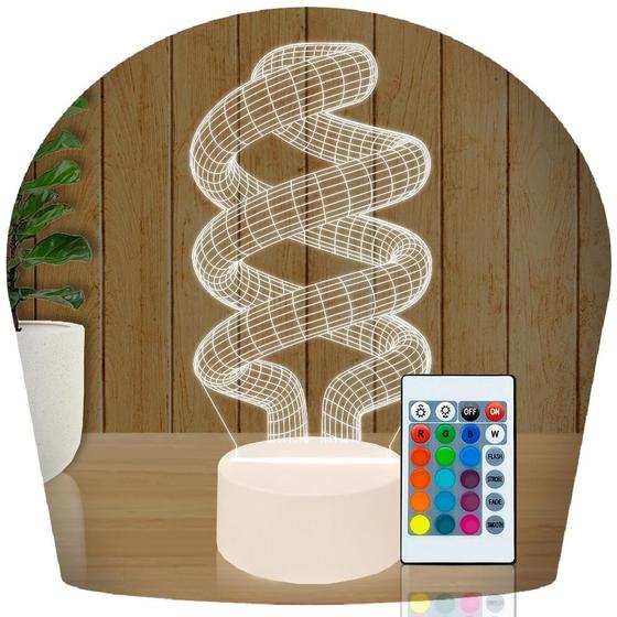 Imagem de Luminária Led 3D Circulo Esfera Abajur 6