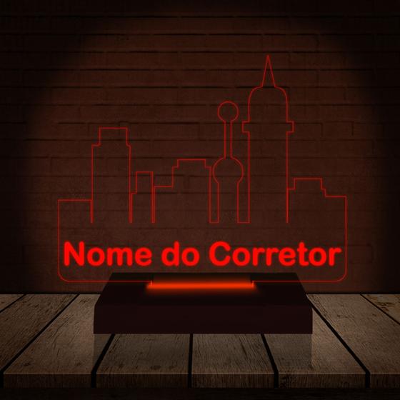 Imagem de Luminária Led 3D  Corretor  Abajur  Presente Criativo Decoração