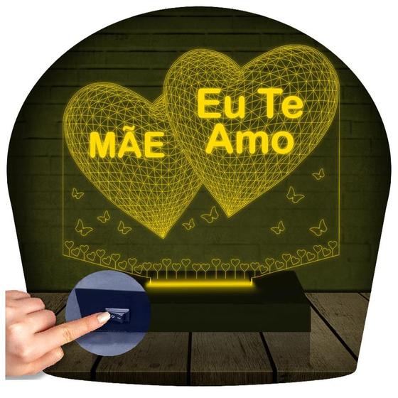 Imagem de Luminária Led 3D Dia das Mães Presente Criativo Abajur 7 Presente Criativo Decoração