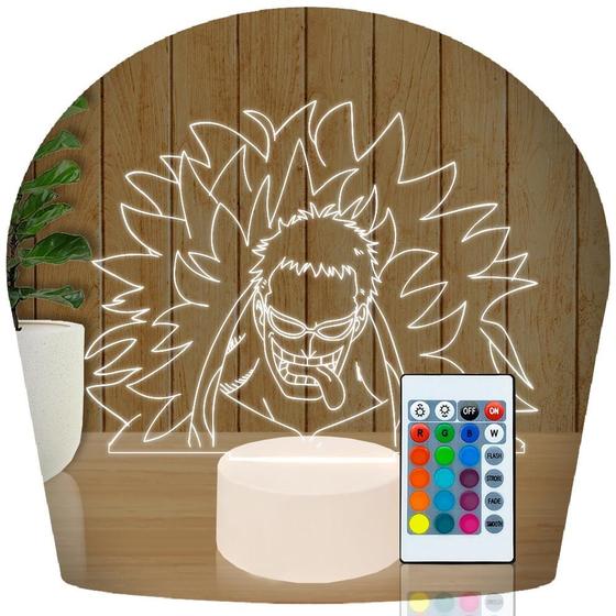 Imagem de Luminária Led 3d Don Quixote Doflamingo Otanix Amino Abajur Presente Criativo Decoração