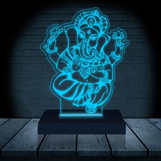 Imagem de Luminária Led 3D  Elefante 2  Abajur  Presente Criativo Decoração