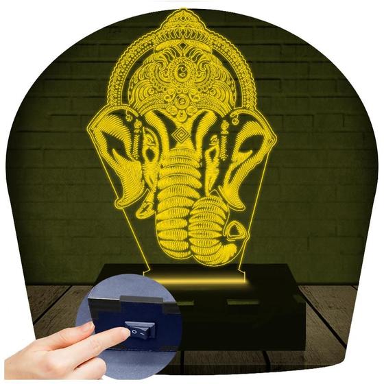 Imagem de Luminária Led 3D Elefante India3