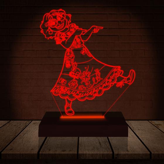 Imagem de Luminária Led 3D   Encanto Pincesa Disney Mirabel  Abajur  Presente Criativo Decoração