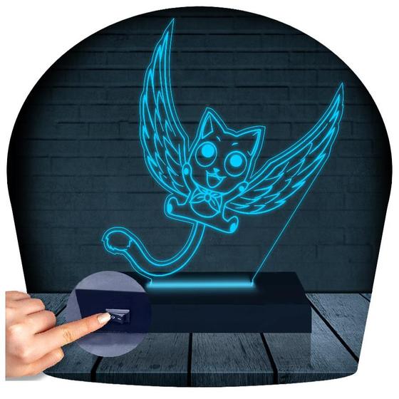 Imagem de Luminária Led 3D Fairy Tail Abajur Presente Criativo Decoração