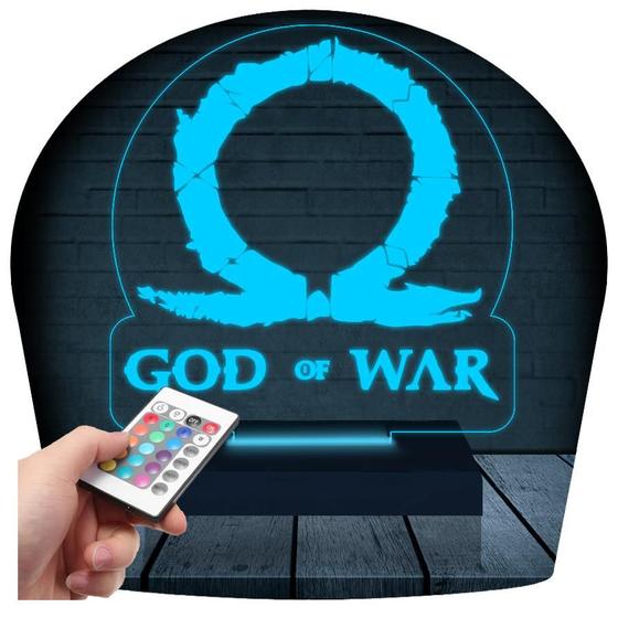 Imagem de Luminária Led 3D God Of War GOW Abajur