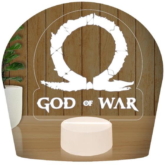Imagem de Luminária Led 3D God Of War GOW Abajur
