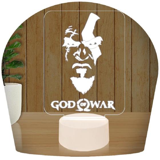 Imagem de Luminária Led 3D God Of War Kratos Abajur