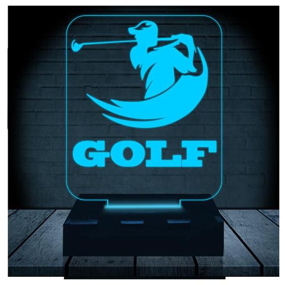 Luminária Led 3d Golf Abajur 1 3D Fantasy Luminária Magazine Luiza