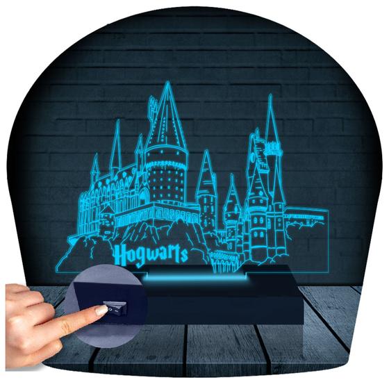 Imagem de Luminária Led 3d  Harry Potter Castelo Hogwarts  Abajur