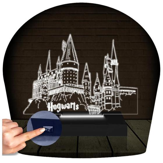 Imagem de Luminária Led 3d  Harry Potter Castelo Hogwarts  Abajur Presente Criativo Decoração