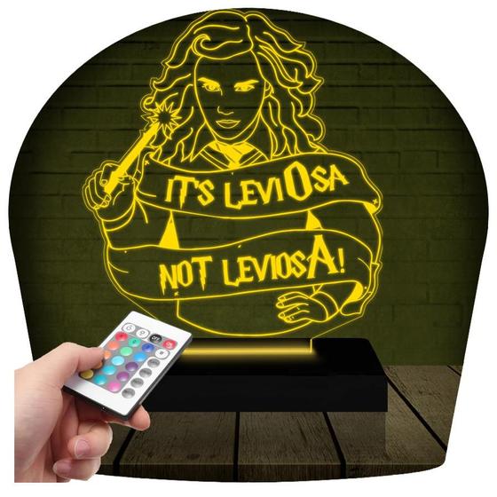 Imagem de Luminária Led 3d  Harry Potter Hermione  Abajur Presente Criativo Decoração