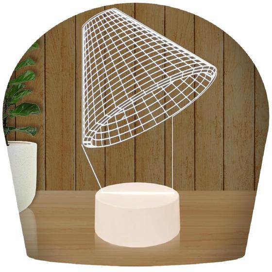 Imagem de Luminária Led 3D Lâmpada Abajur 2 