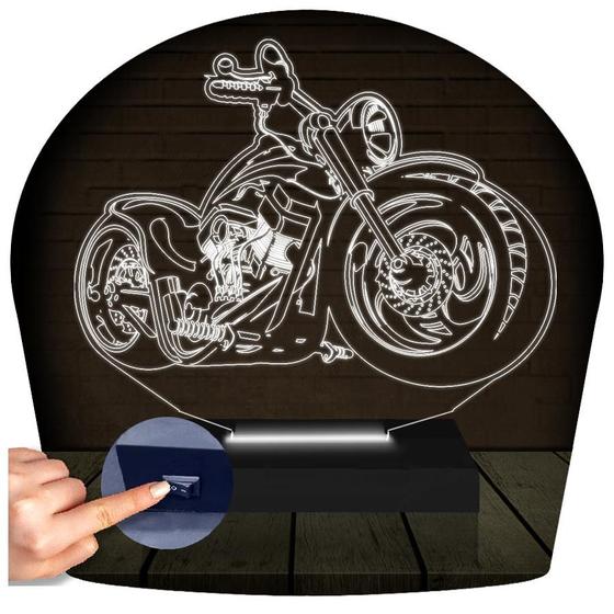 Imagem de Luminária Led 3D Moto Abajur 1