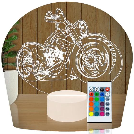 Imagem de Luminária Led 3D Moto Abajur 1