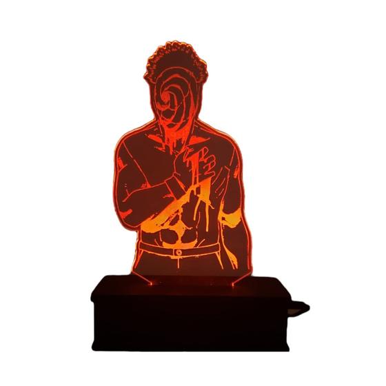 Imagem de Luminaria Led 3d, Obito, Naruto, Anime, Geek, 16 Cores controle remoto