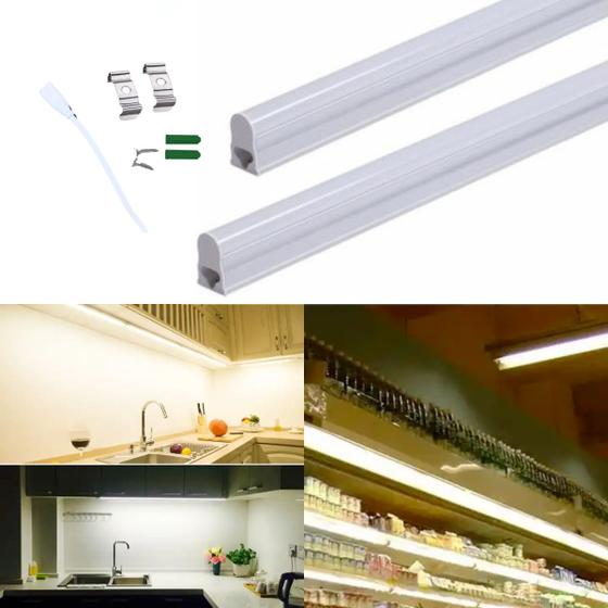 Imagem de Luminária Led 60cm Armario Cozinha C/ Interruptor Bivolt