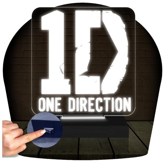 Imagem de Luminária Led Abajur  3D  One Direction