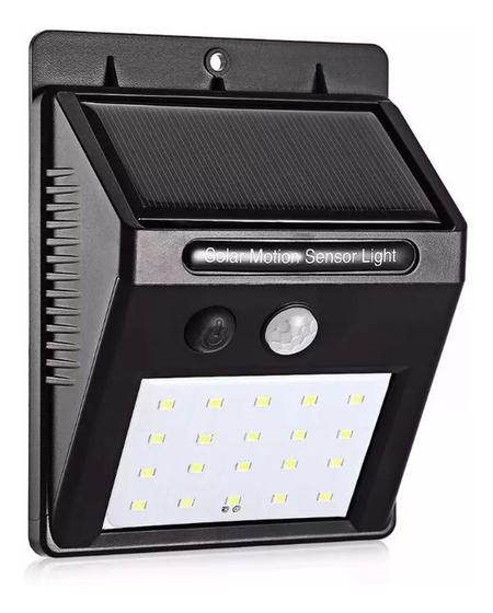 Imagem de Luminária Led Arandela Solar Sensor De Presença