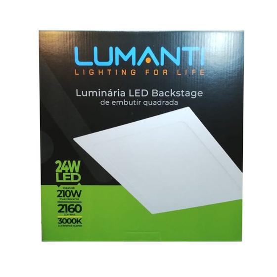 Imagem de Luminária LED Backstage Embutir Quadrada