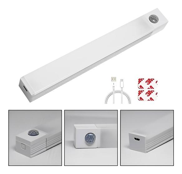 Imagem de Luminária Led Barra 5W USB Recarregável Com Sensor Presença
