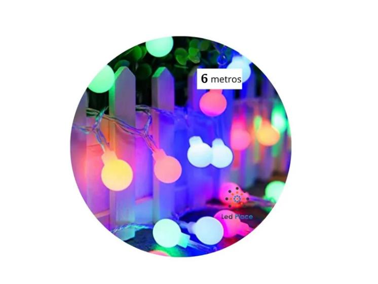 Luminária Led Bolinhas Varal 40 Leds Luz Led Pisca 6m CHIBRALI Cordão de Luz Magazine Luiza