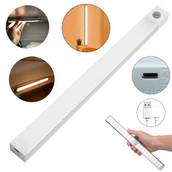 Imagem de Luminária Led Com Sensor Barra Parede Recarregavel Sem Fio