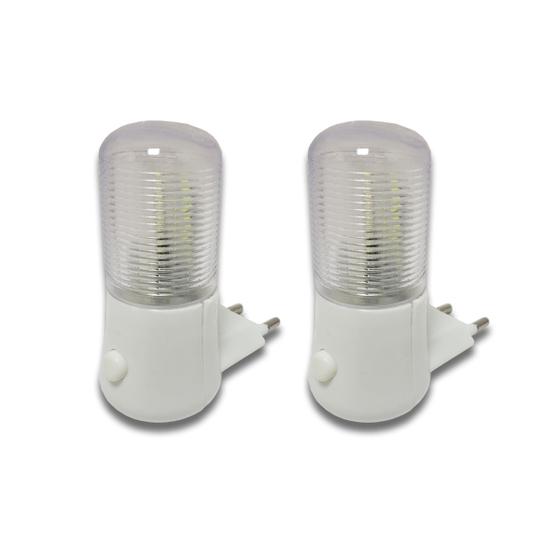 Imagem de Luminária Led de Tomada Abajur Mini Luz Noturna Bivolt Iluminação 2 Un