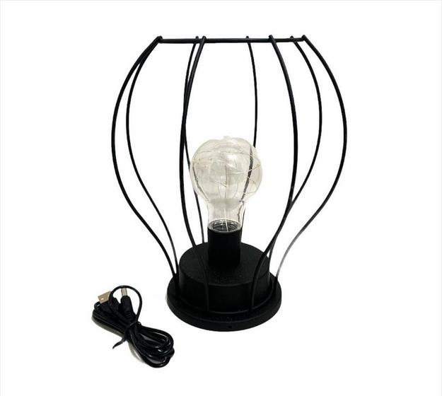 Luminária Led Decorativa de pilha/cabo USB interponte Luminária Magazine Luiza