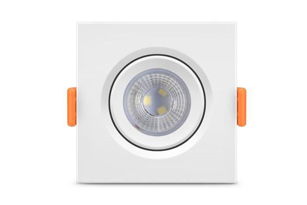 Imagem de Luminaria led ecospot quadrada bivolt 3w 6500k elgin