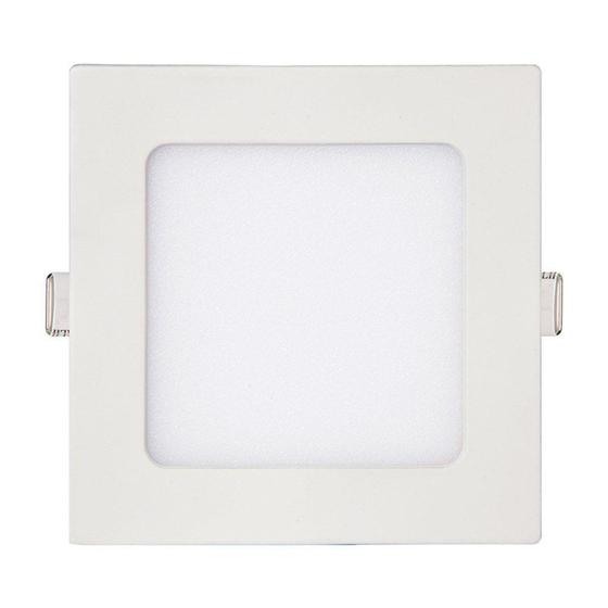 Luminaria led embutir quadrada slim 6w 6000k kian Painel de LED
