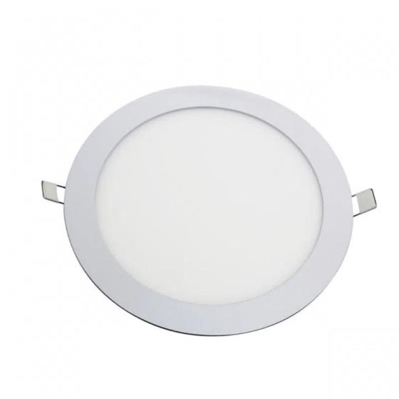 Luminária Led Embutir Redonda 30cm 24W 6500K Galaxy Led Painel de LED