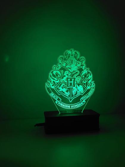 Imagem de Luminária Led, Harry Potter, Hp, Saga, Hogwarts, Decoração, Abajur 16 cores