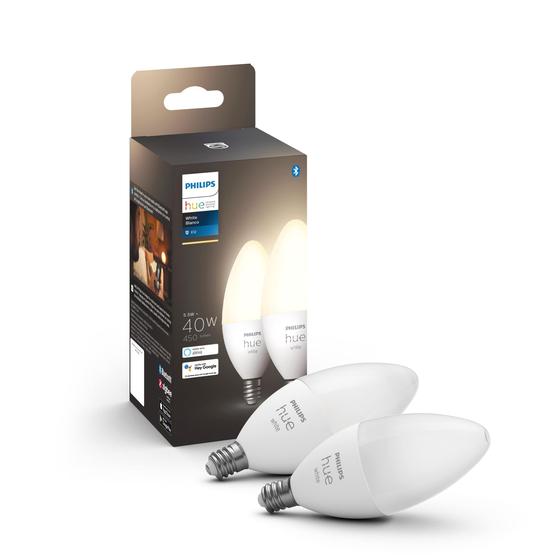 Imagem de Luminária LED Inteligente Philips Hue Duo - Branca, Bluetooth, Zigbee e Assistentes Virtuais