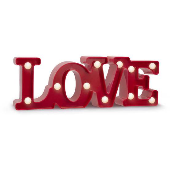 Luminária Led Love Decorativa A Pilha Brinquedos Luminária Magazine Luiza
